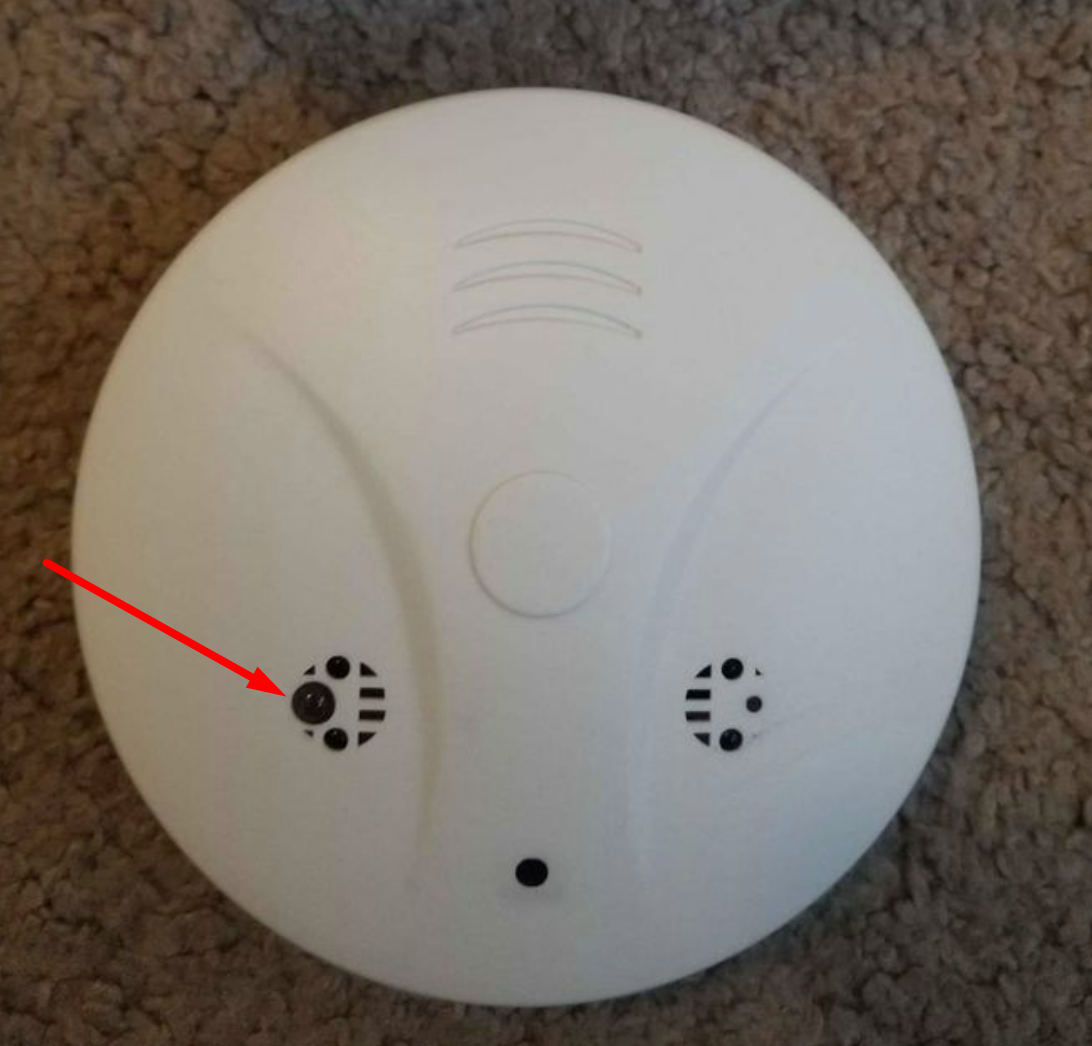 smoke detector hidden camera 